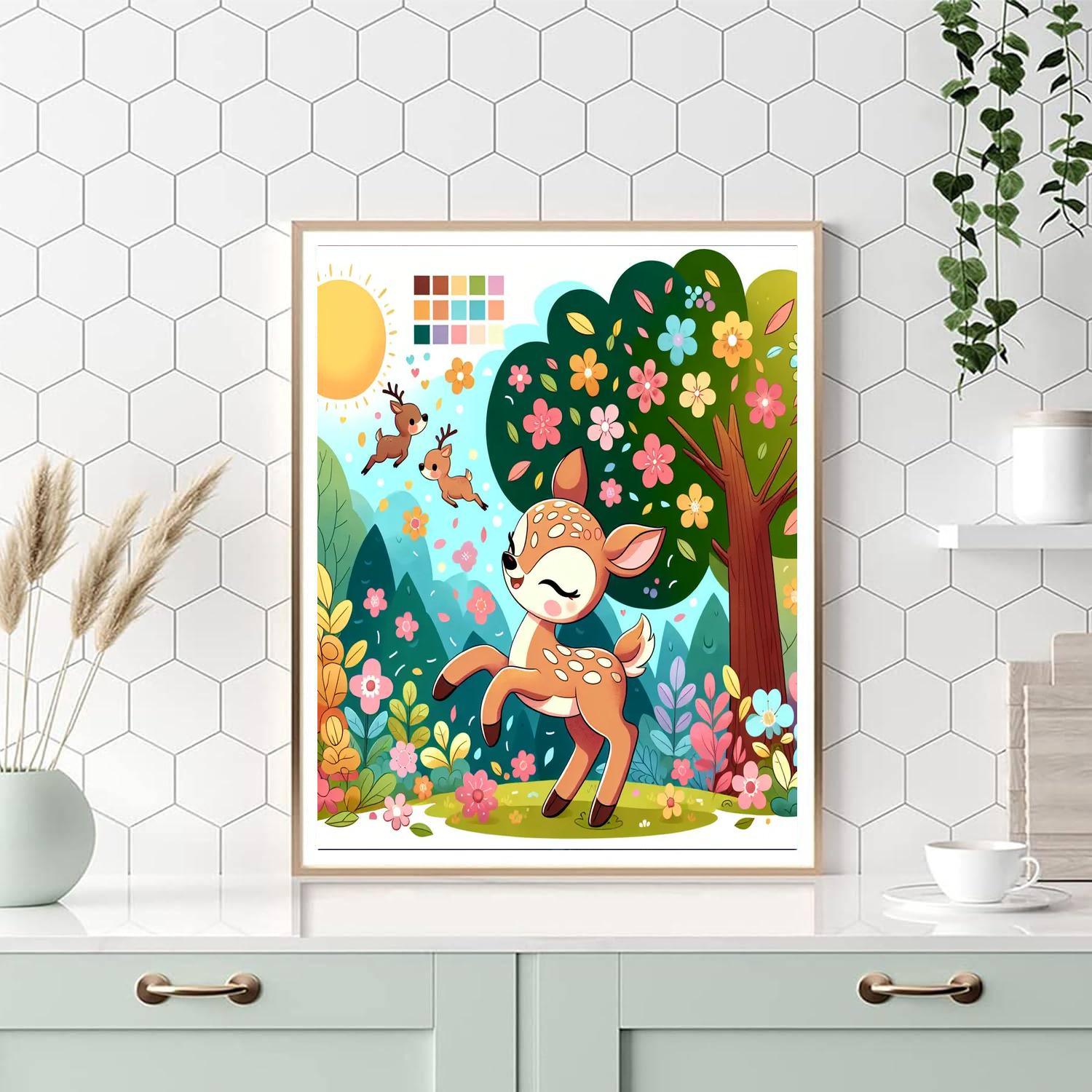 Fantasy Fawn Painting Number Kit