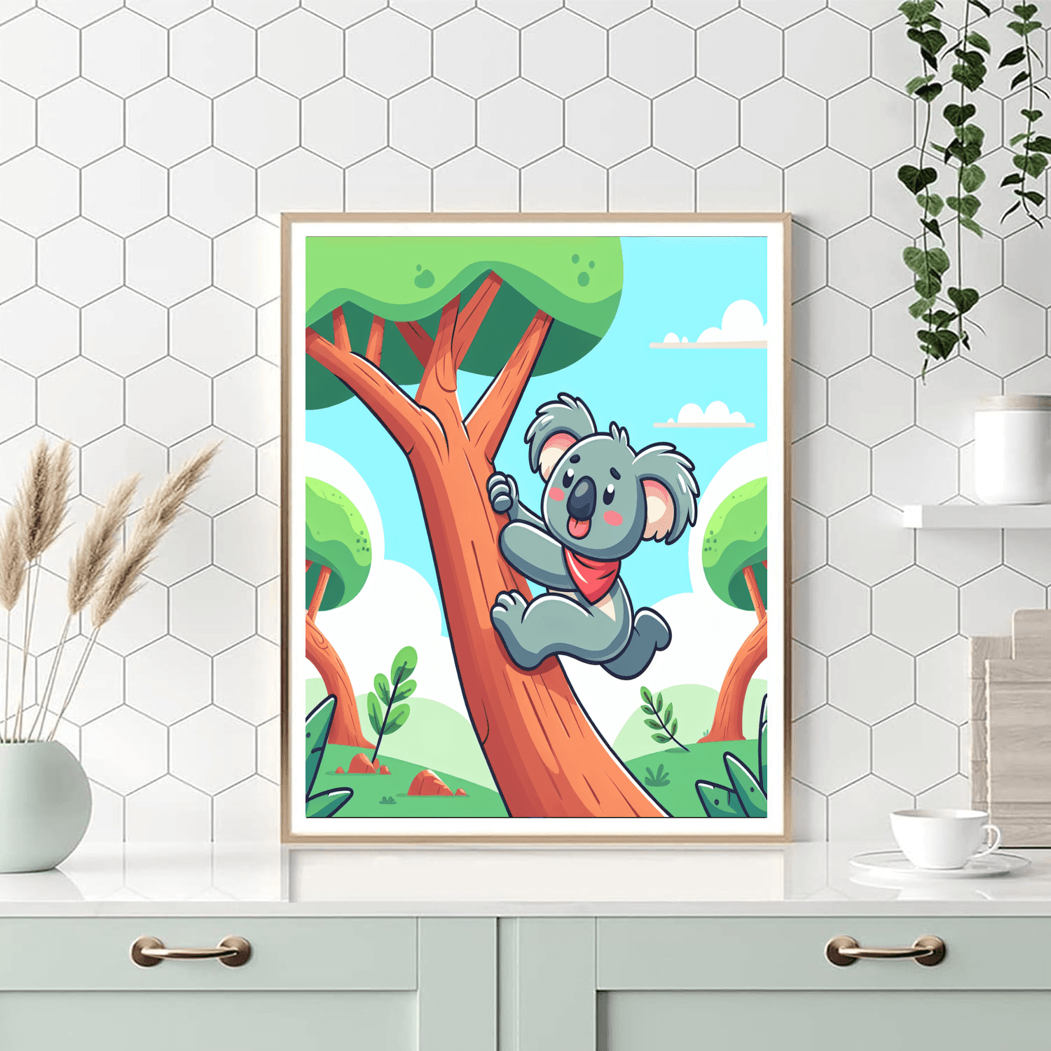 Courageous Koala Number Painting