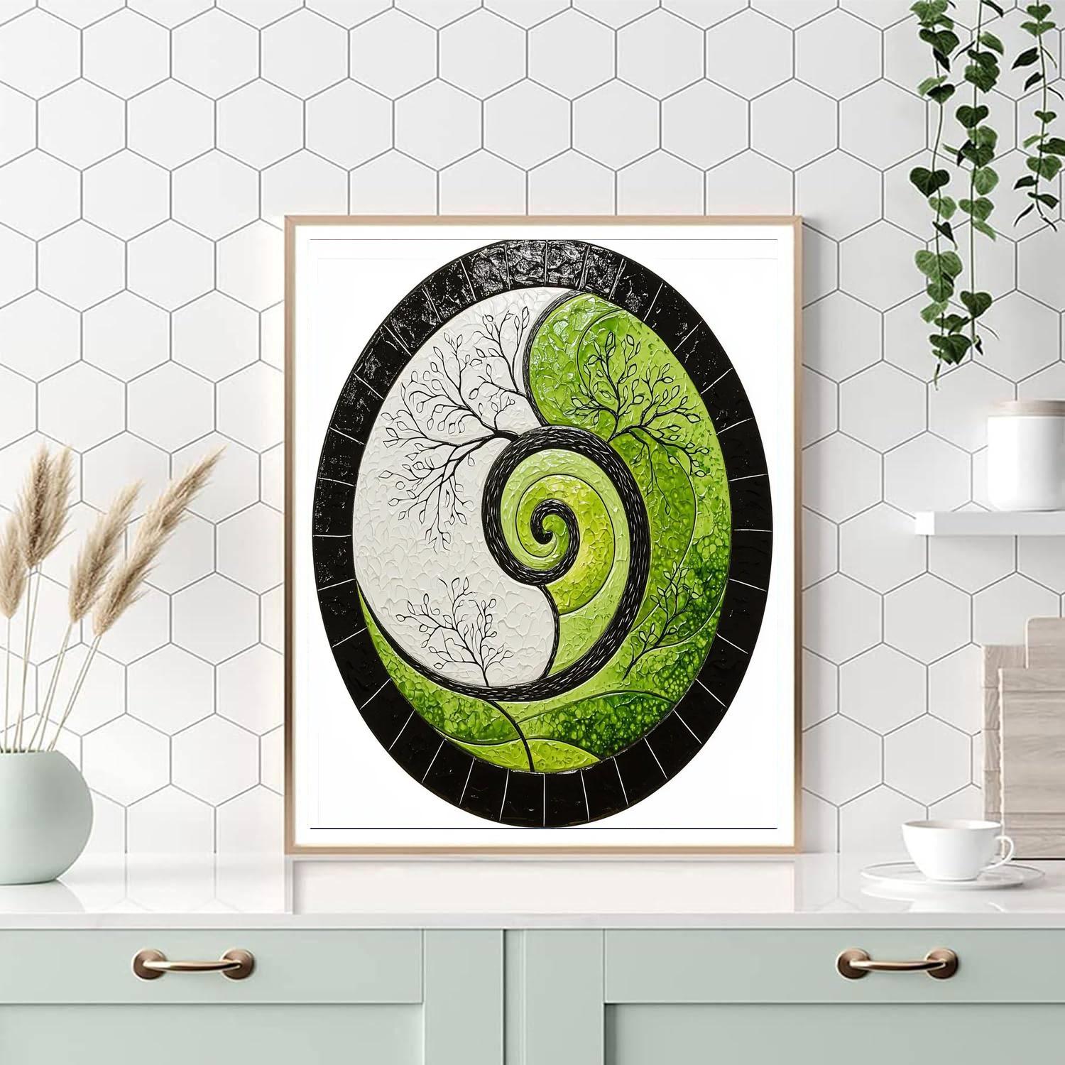 Banksy Inspired Eternal Cycle  Paint By Color