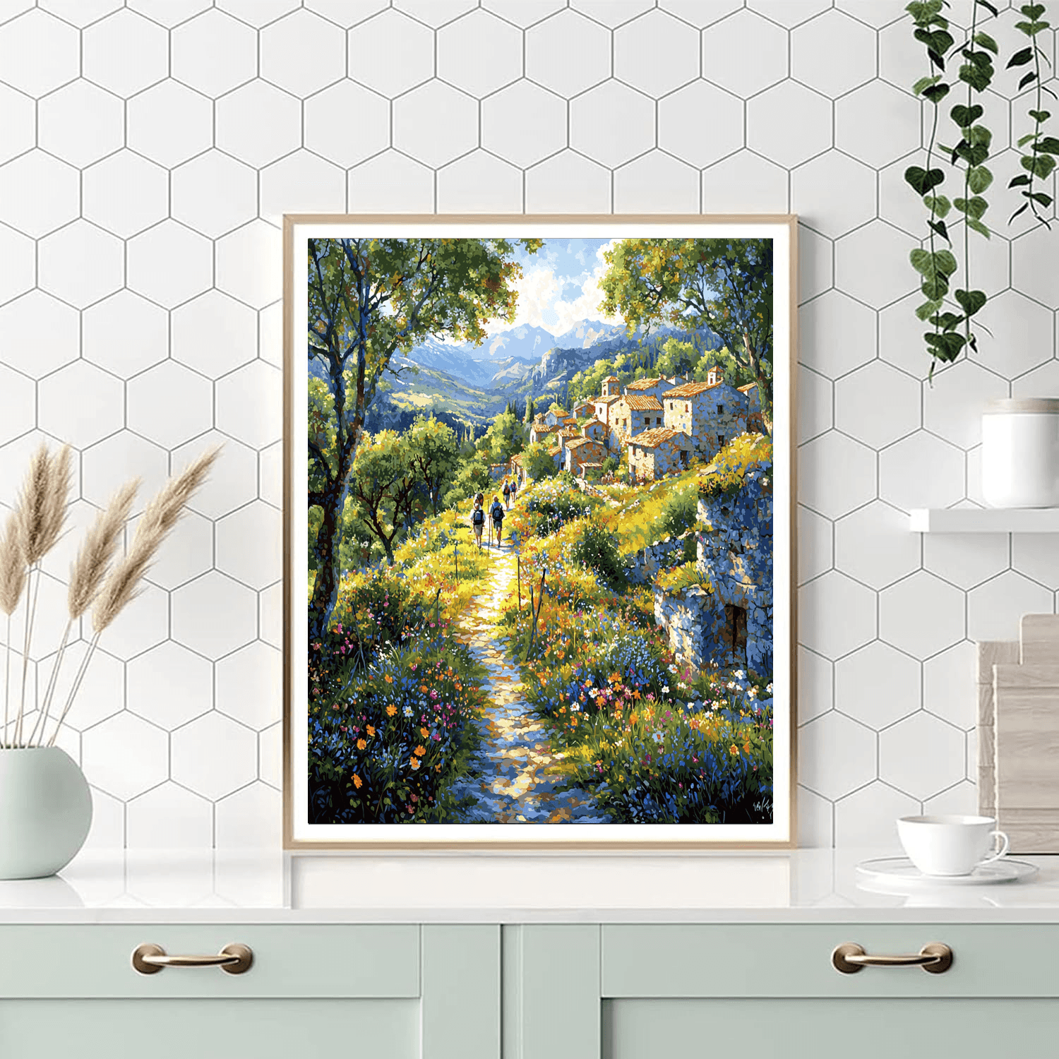 Camino De Santiago - Spain Number Painting