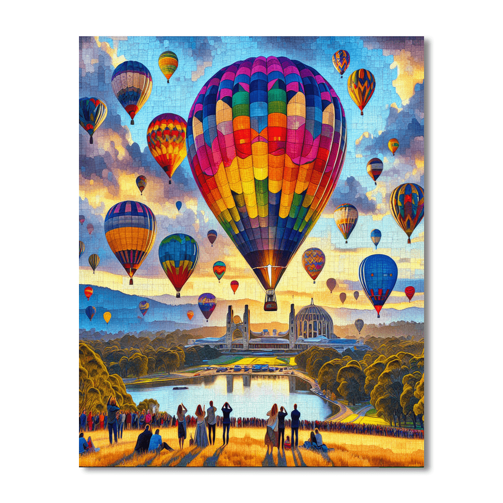 Canberra Balloon Spectacular Painting Number Kit