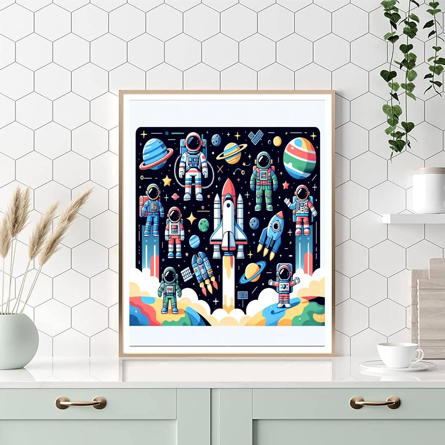 Space Shuttle Discovery Numbered Painting Kits