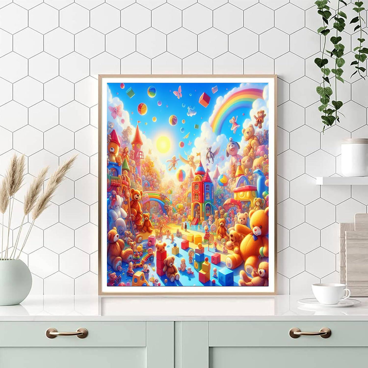 Whimsical Toyland Fantasy Painting By Numbers Kit