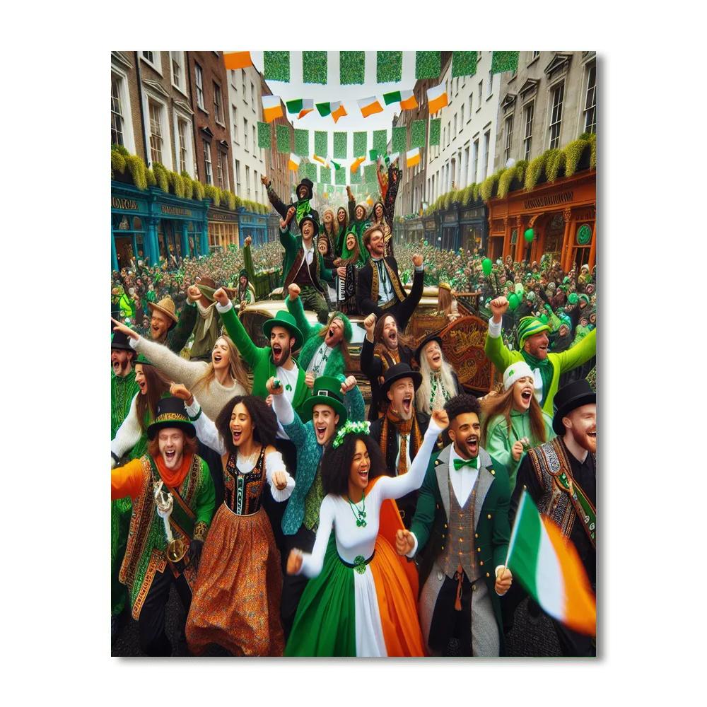 St. Patrick's Day Parade - Dublin Numbered Painting Kits