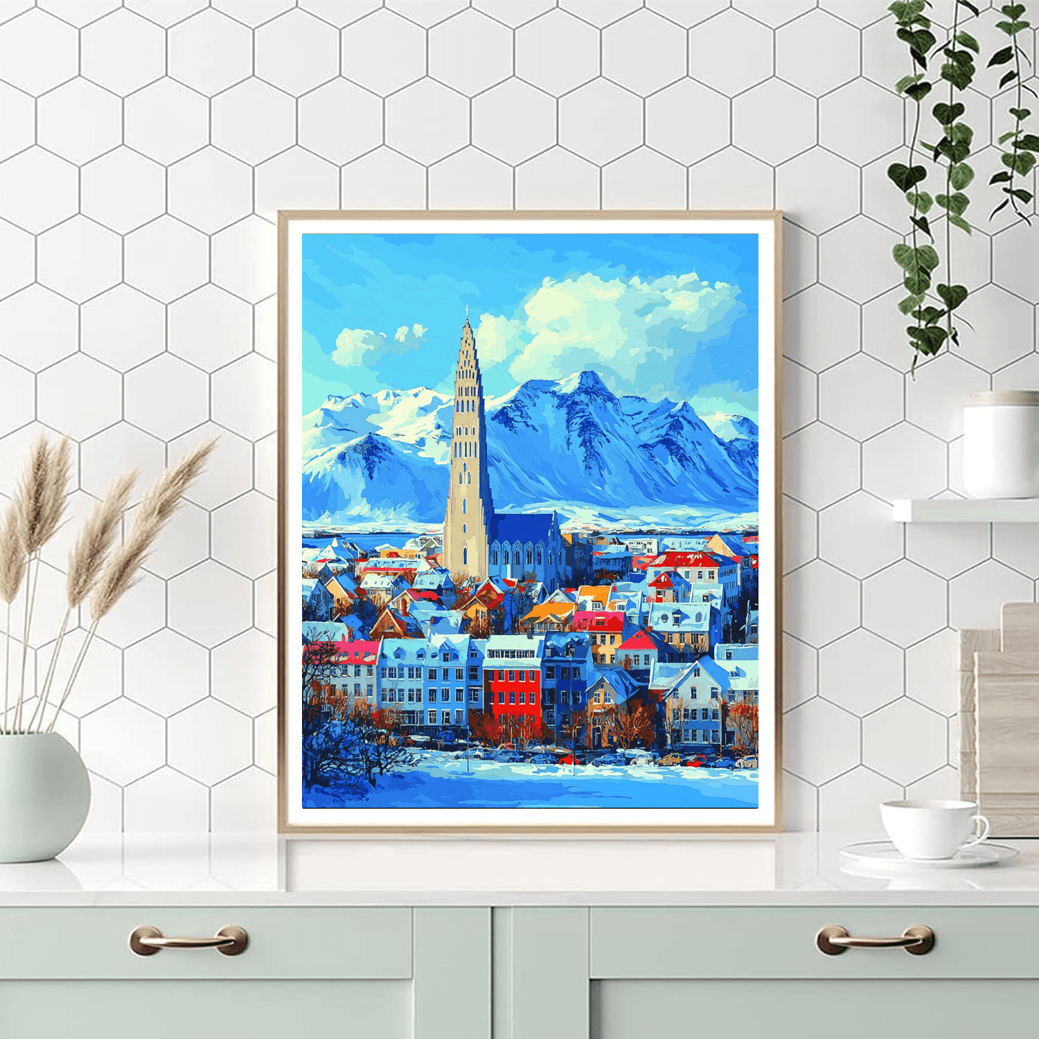 Reykjavik Paint By Numbers Art