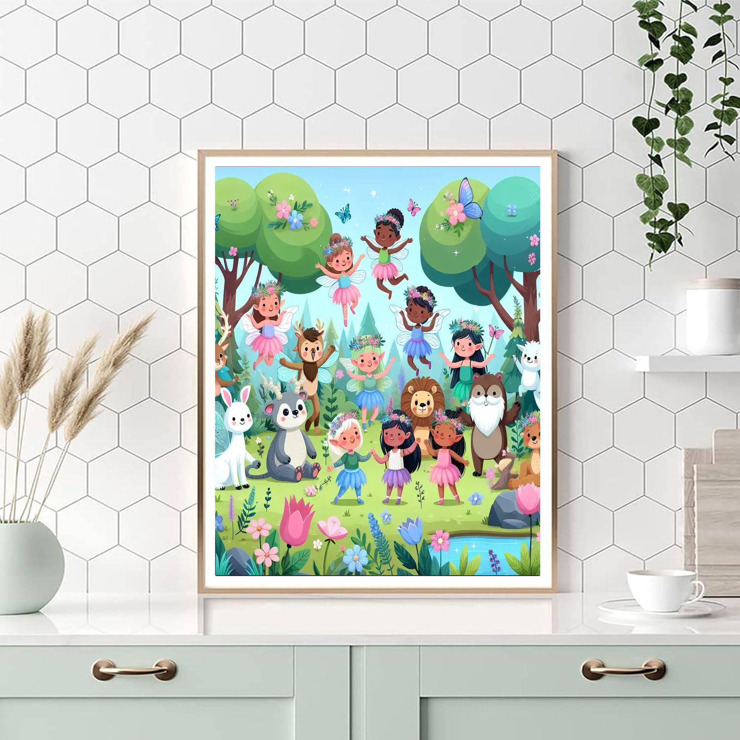 Enchanted Woodland Celebration Number Painting