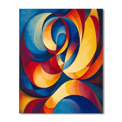 Wassily Kandinsky Inspired Fusion Of Time And Space  Painting By Numbers Kit