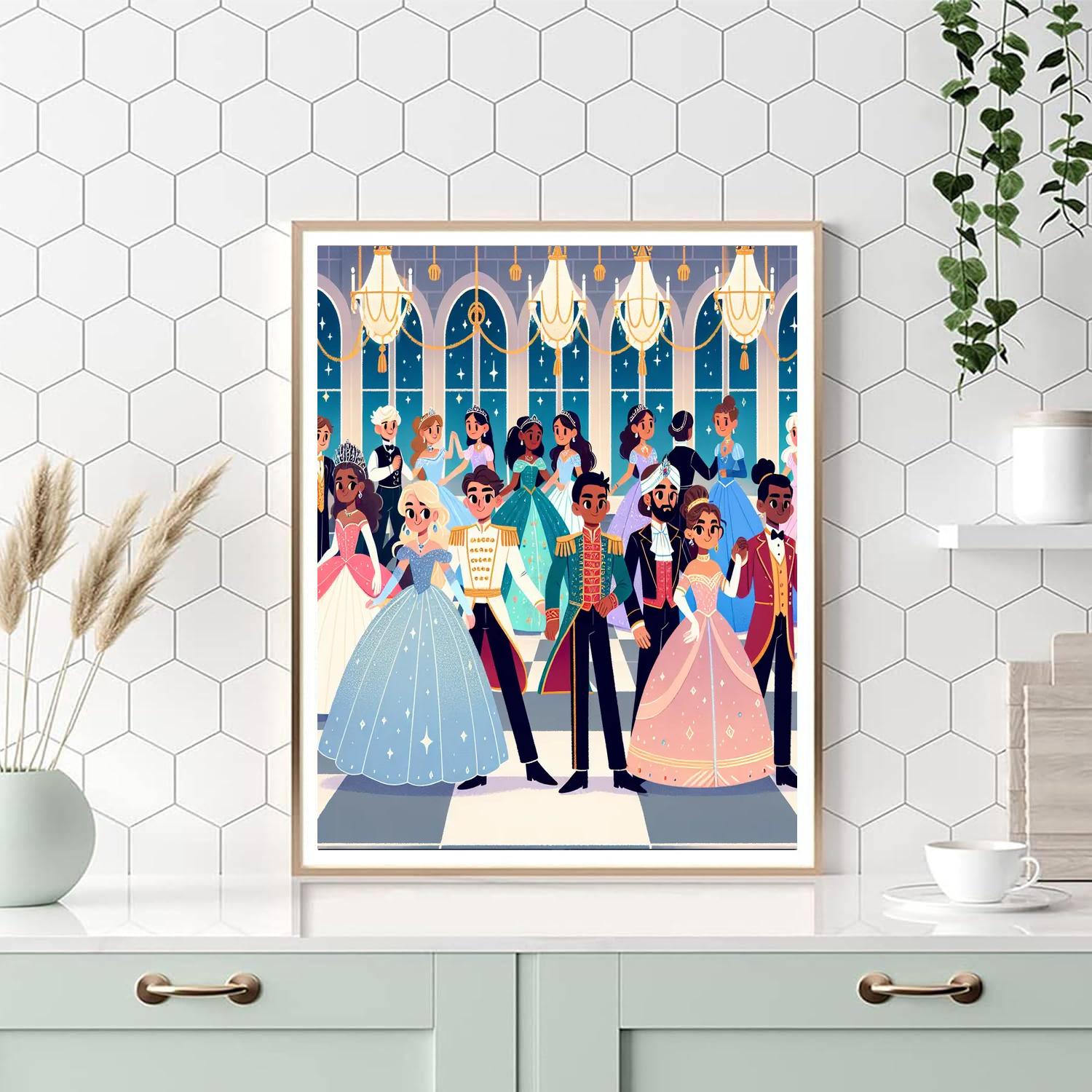 Magical Kingdom Ball Painting Number Kit