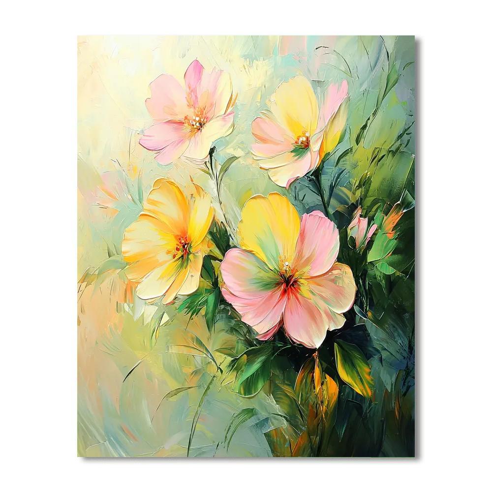 Leonardo Da Vinci Inspired Petal Dance  Paint By Number