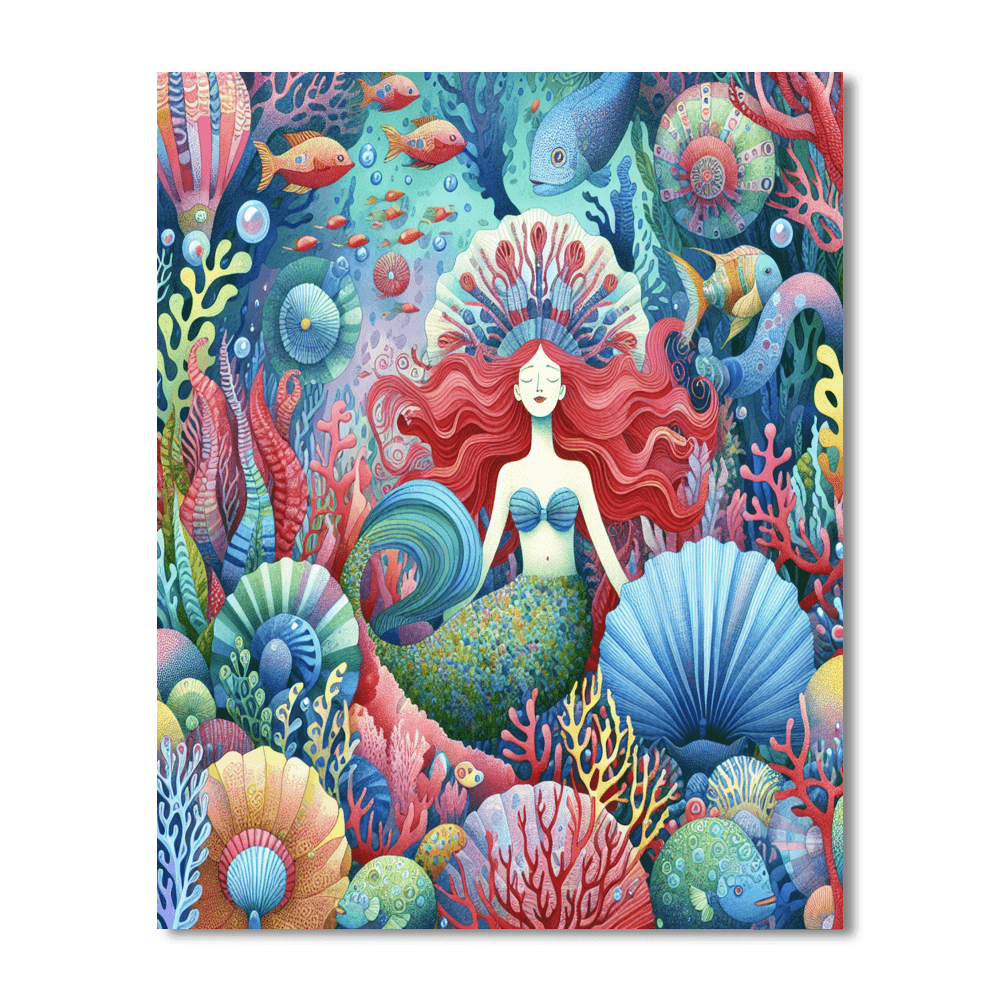 Ariel's Ocean Fantasy Paint By Color