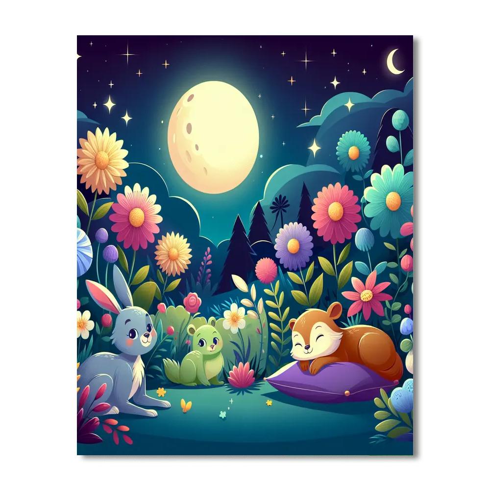 Moonlit Magic Garden Paint By Color