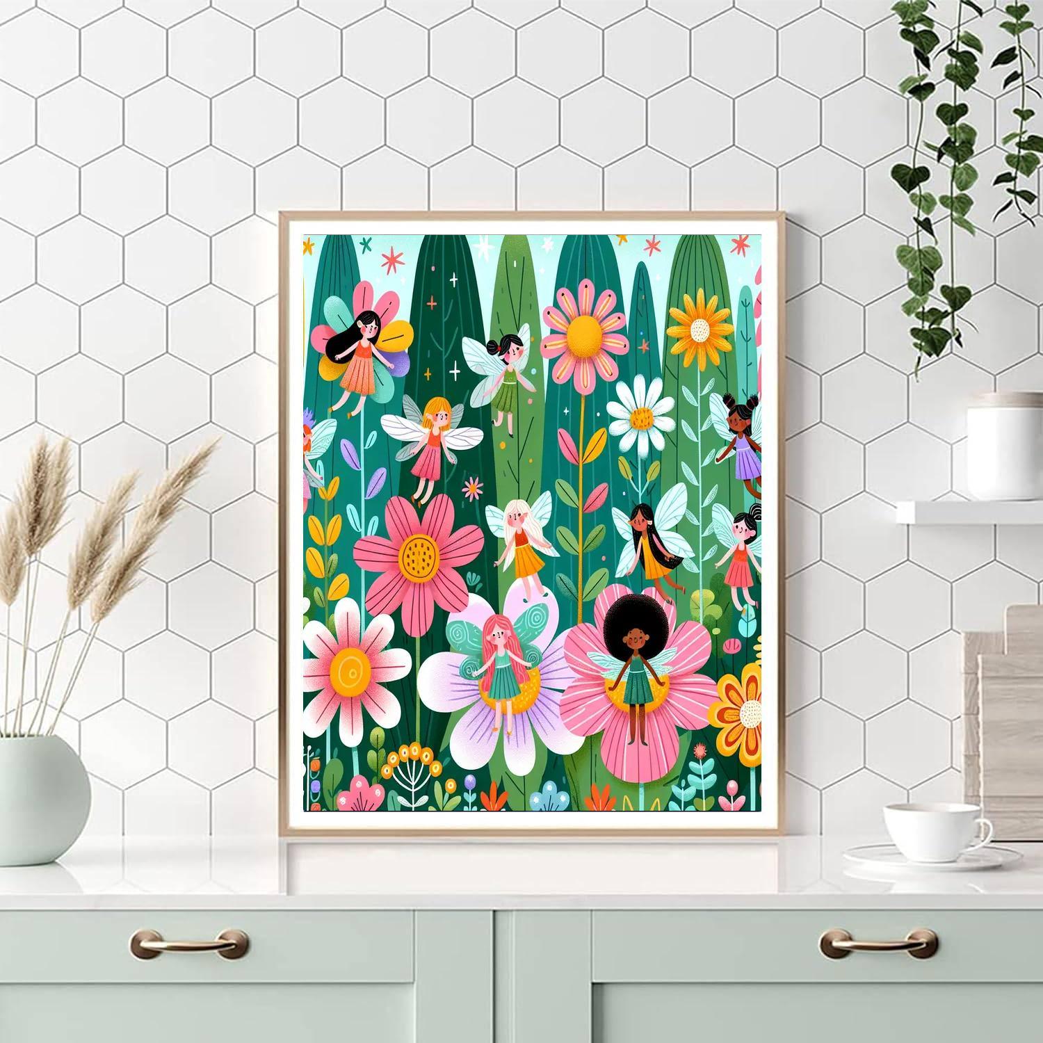 Magical Fairy Tale Garden DIY Paint By Numbers