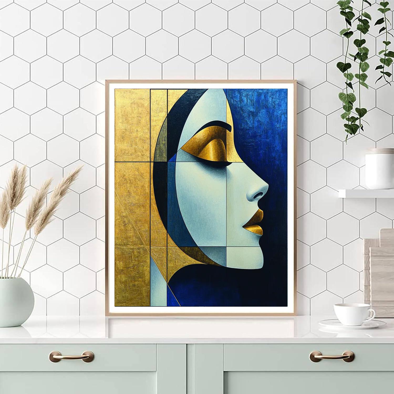 Tamara De Lempicka Inspired Deco Geometric Harmony  DIY Paint By Numbers