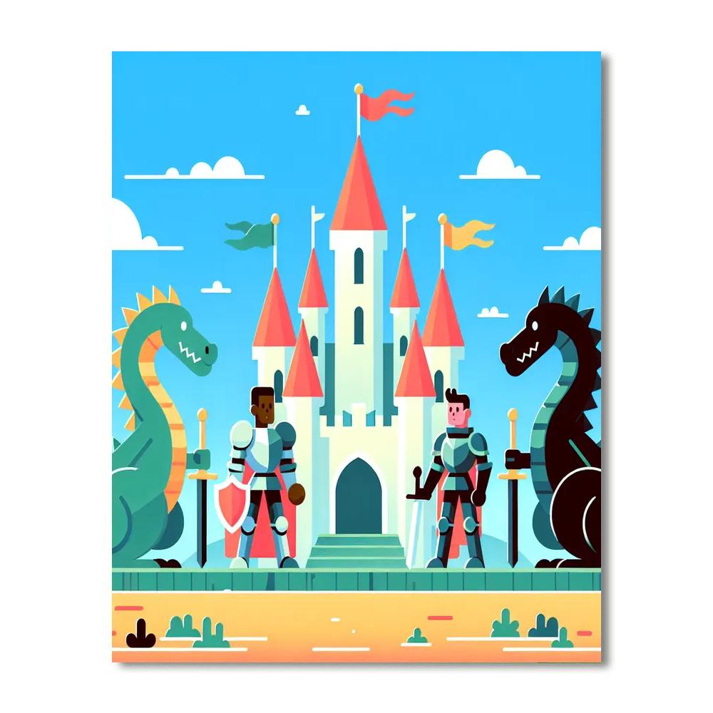 Castle Escape Paint By Numbers Art