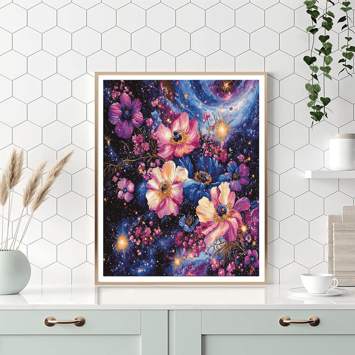 Georgia O'Keeffe Inspired Celestial Blossom  Paint By Number