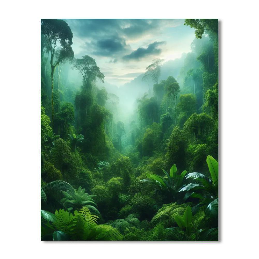Gentle Rainforest Haven Paint By Numbers Kits