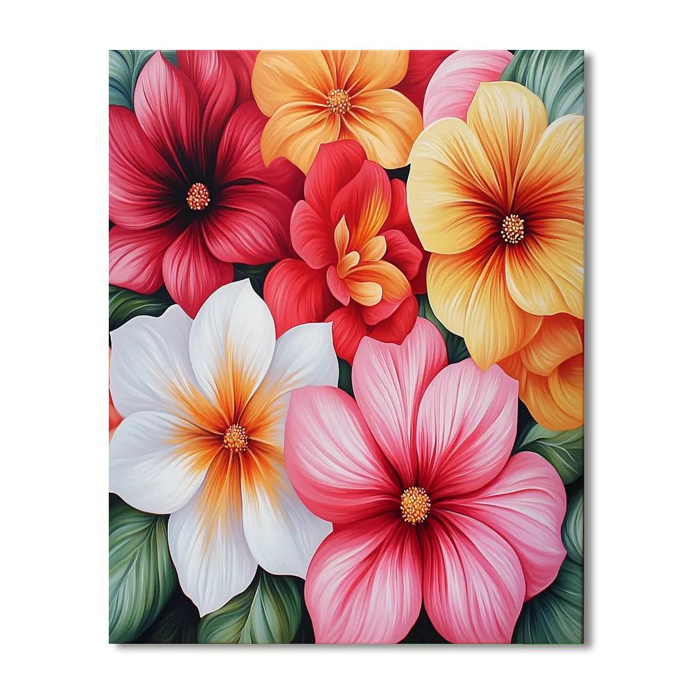 Georgia O'Keeffe Inspired Floral Euphoria In Dreamland  Paint By Numbers