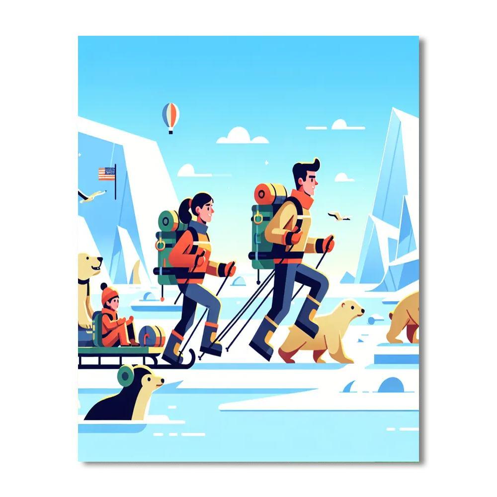 Artic Explorer's Journey Paint By Numbers
