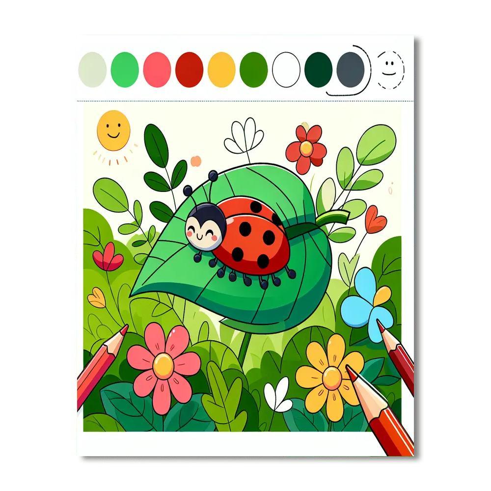 Garden Insect Exploration Numbered Painting Kits