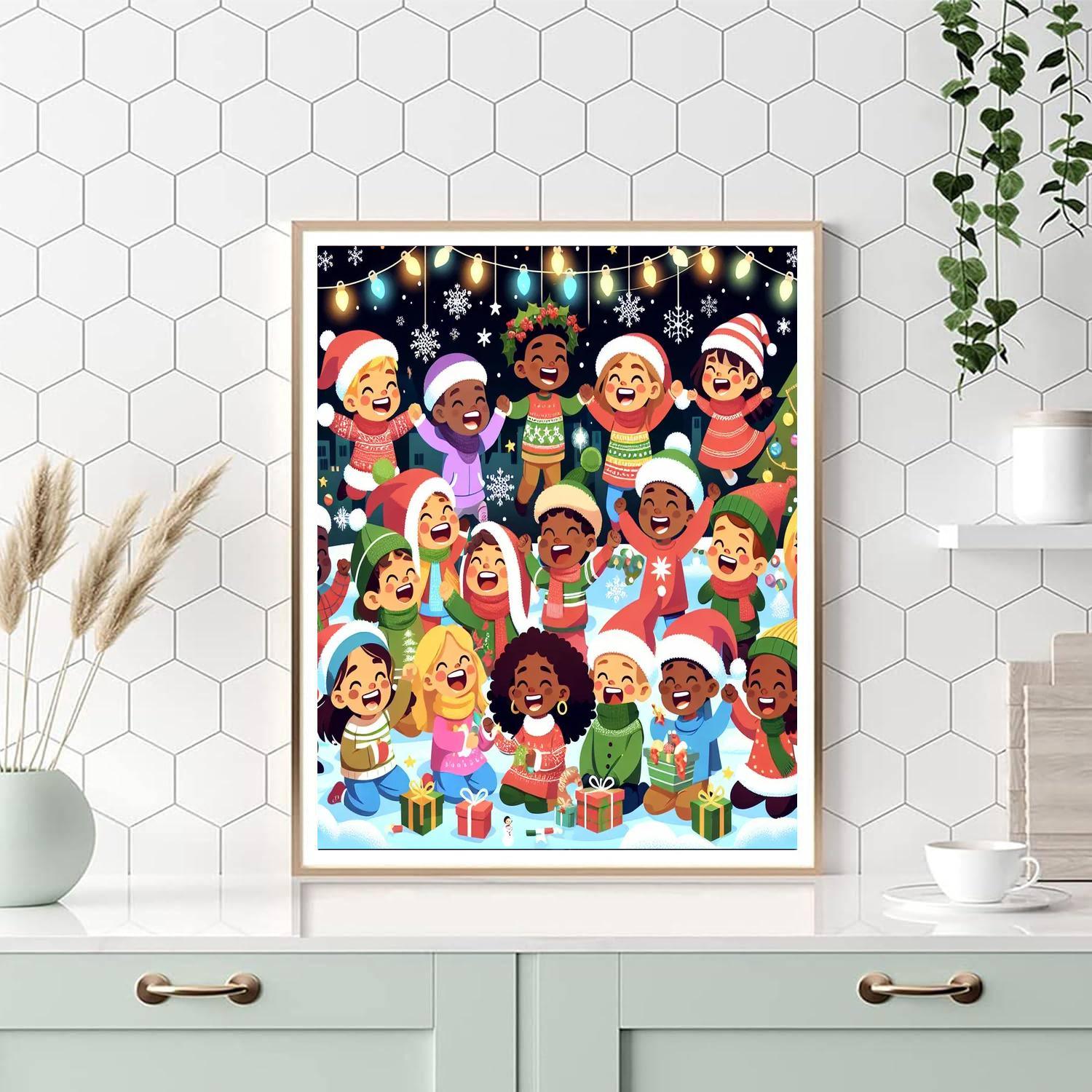 Charming Holiday Adventure Number Painting