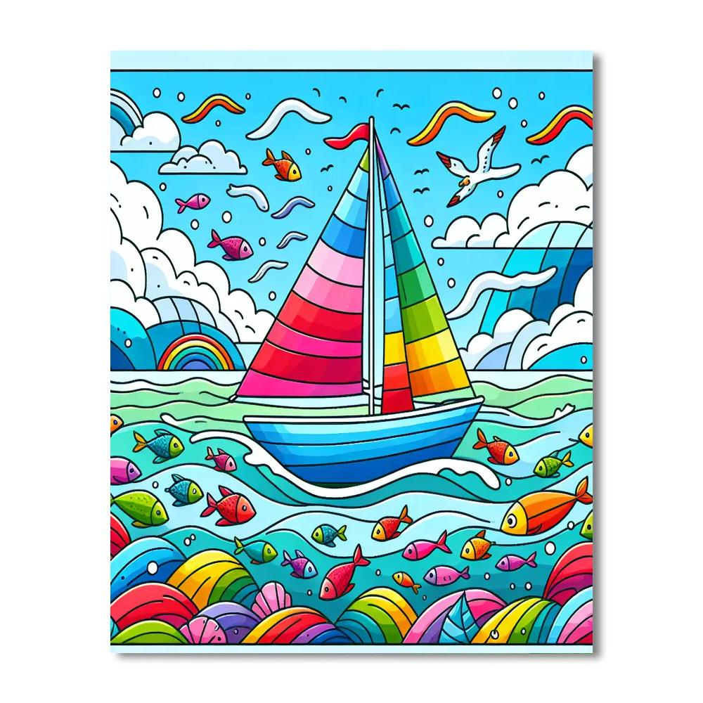 Ocean Journey Painting Number Kit