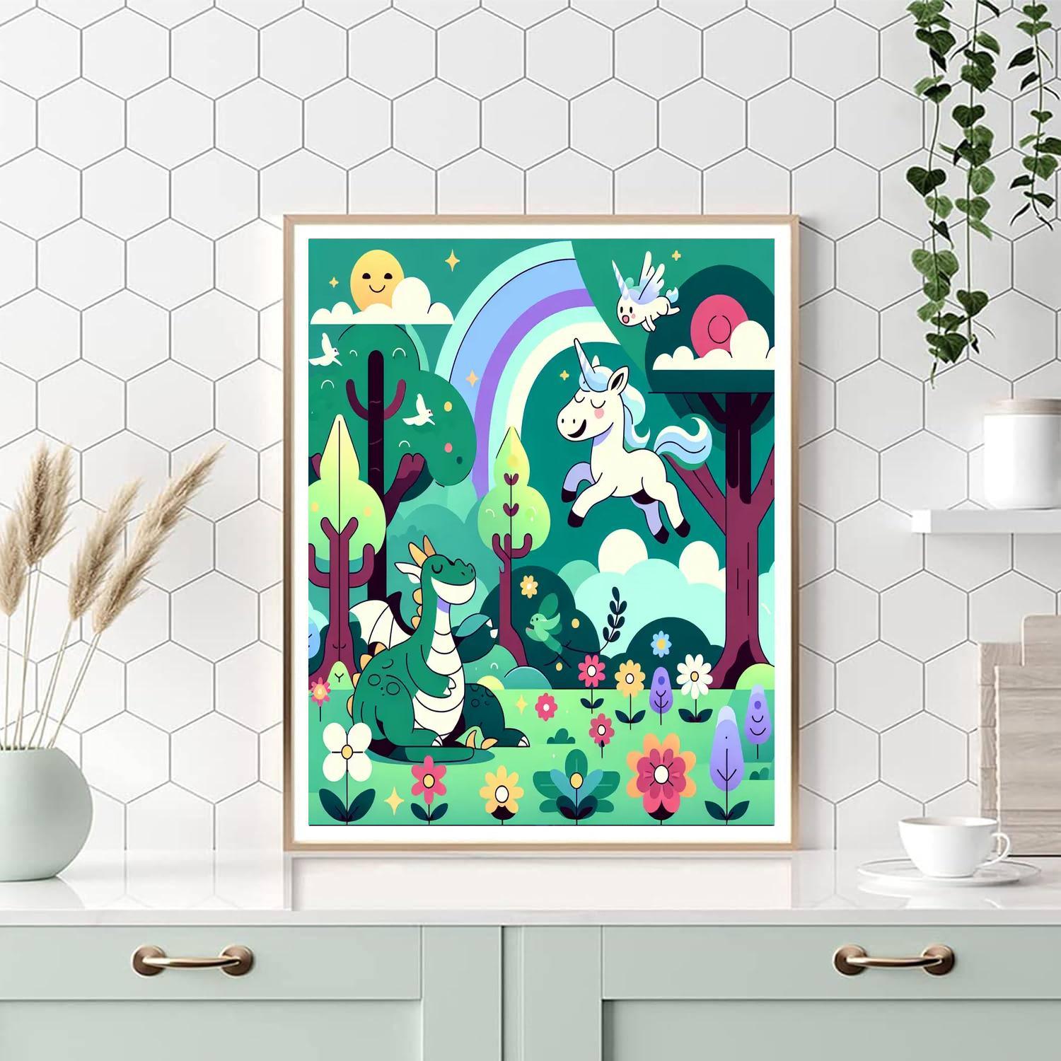 Happy Fairy Tale Creatures Paint By Numbers Kits