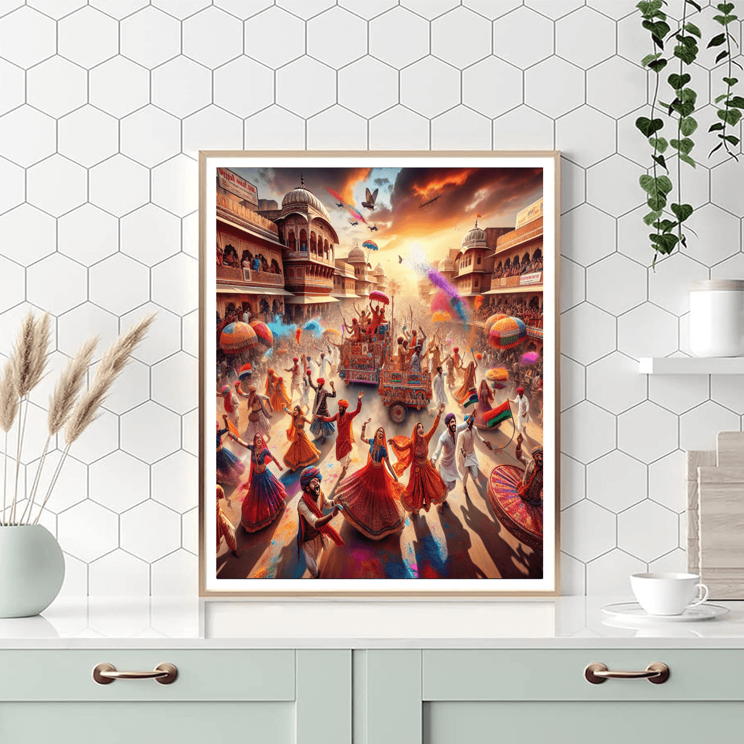 Carnival Of Colors - Jaipur, India Numbered Painting Kits