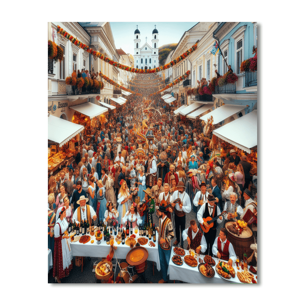 Montmartre Wine Harvest Festival - France DIY Paint By Numbers