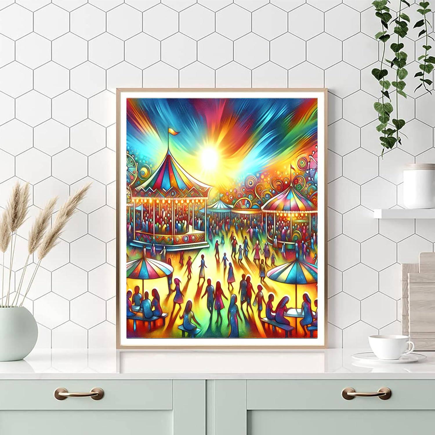 Dazzling Summer Festival Paint By Numbers Kits