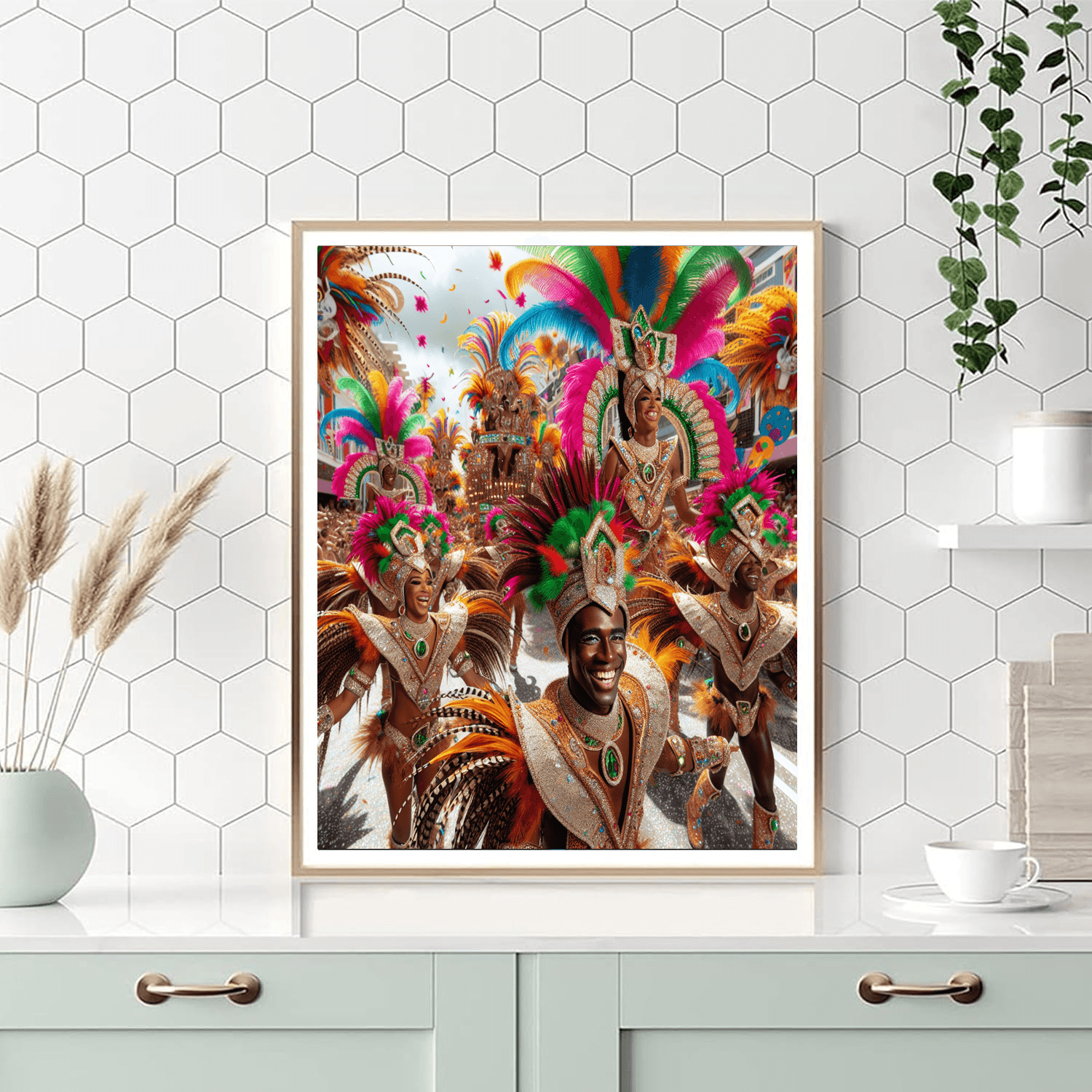 Willemstad Carnival - Curacao Number Painting