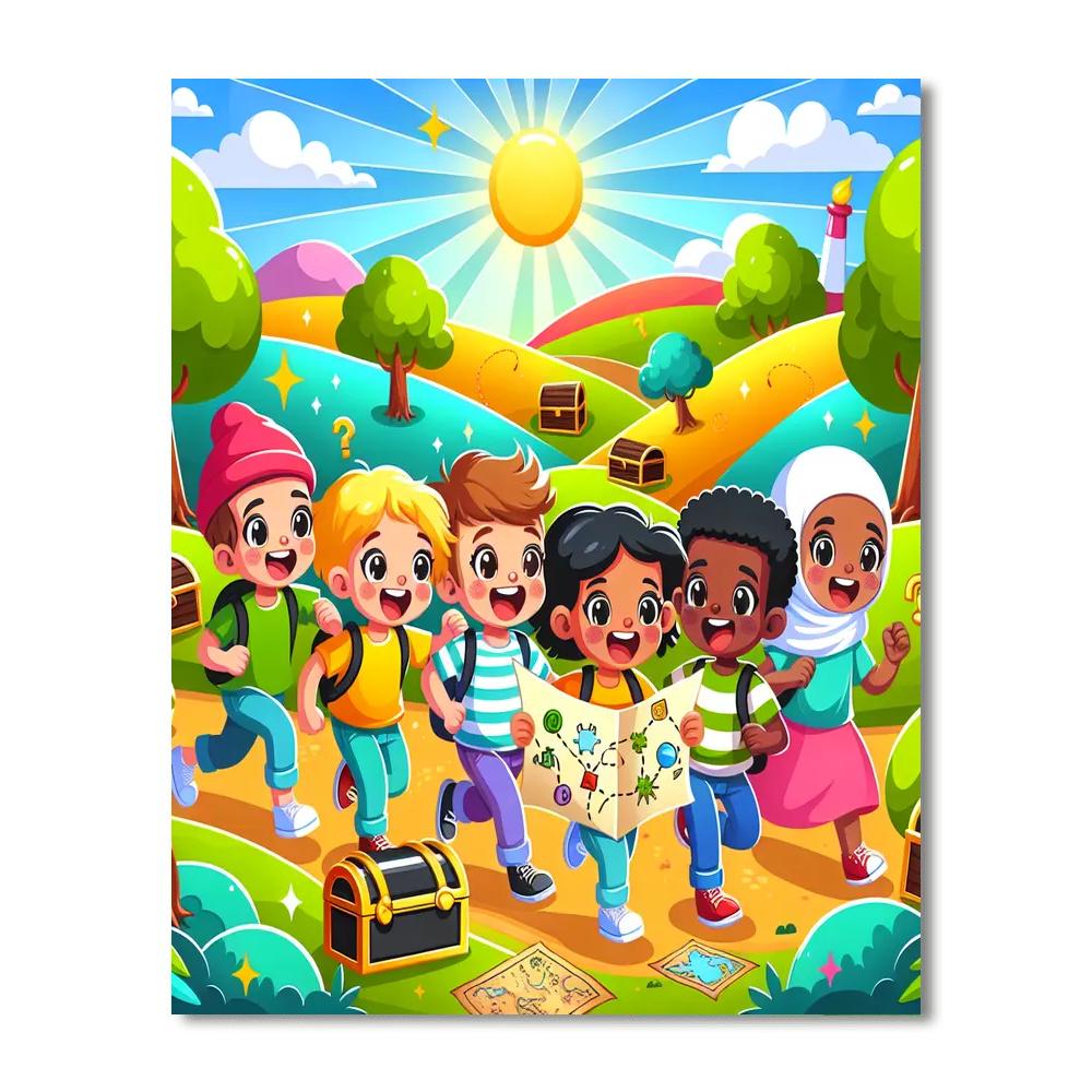 Daring Treasure Hunt Number Painting