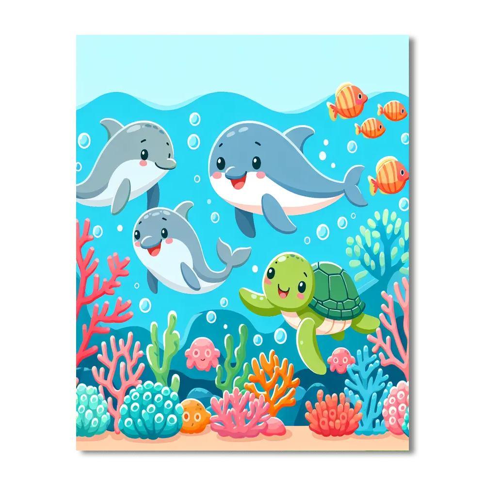 Underwater World Of Wonders Paint By Numbers Art