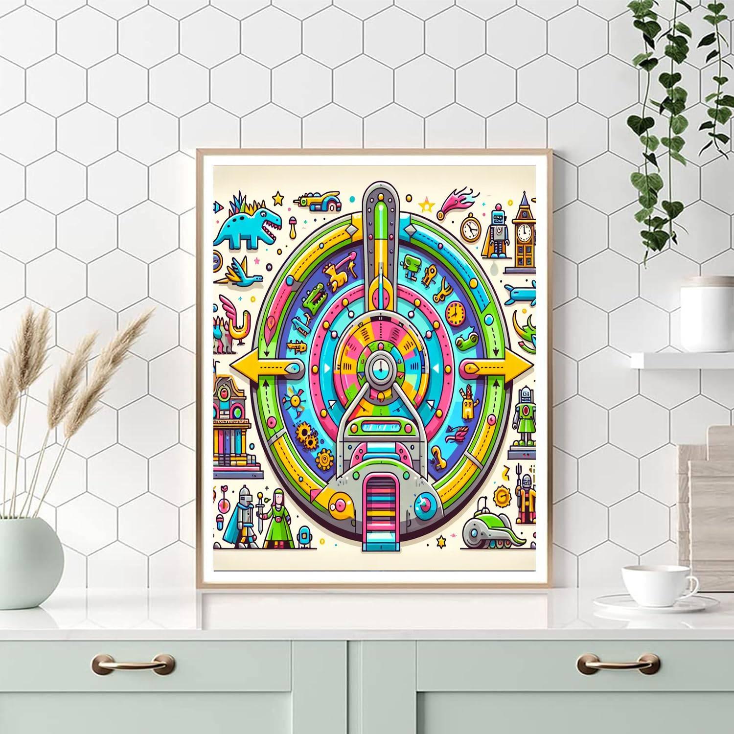 Time Traveling Adventures Paint By Numbers Art