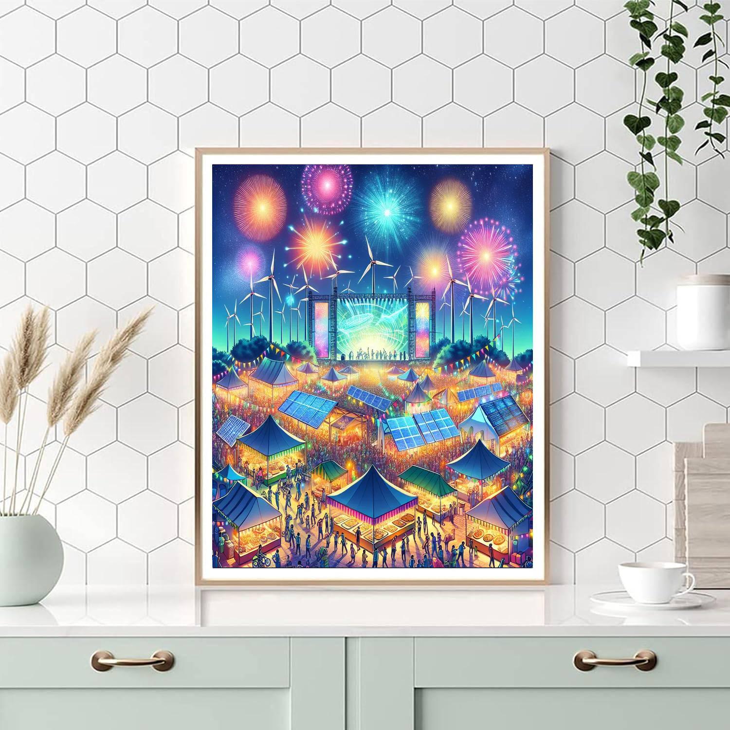 Kansai Electric Power Festival - Japan DIY Paint By Numbers