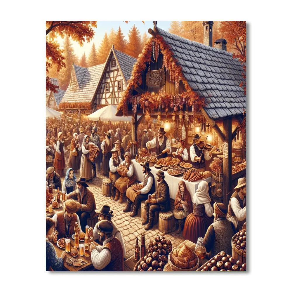 The Chestnut Festival - Italy Numbered Painting Kits