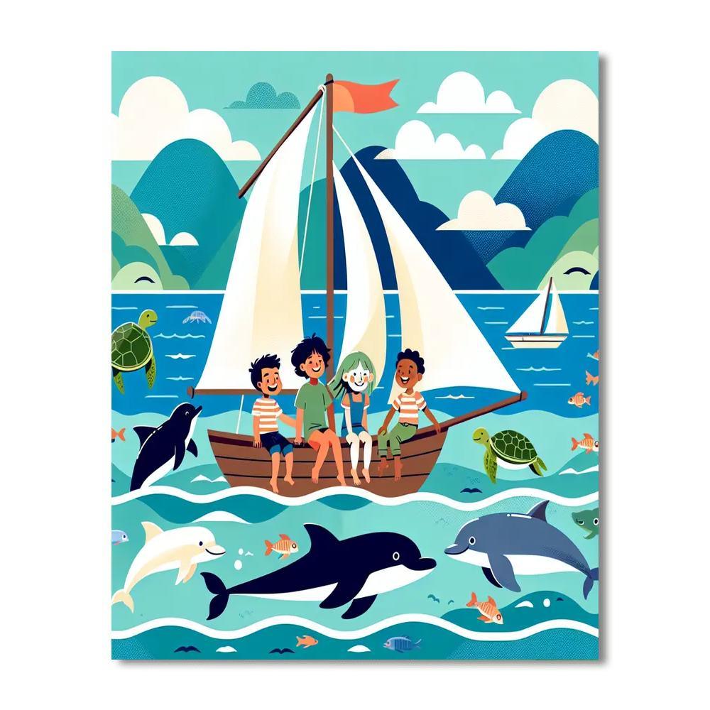 Dreamy Ocean Voyage Paint By Color