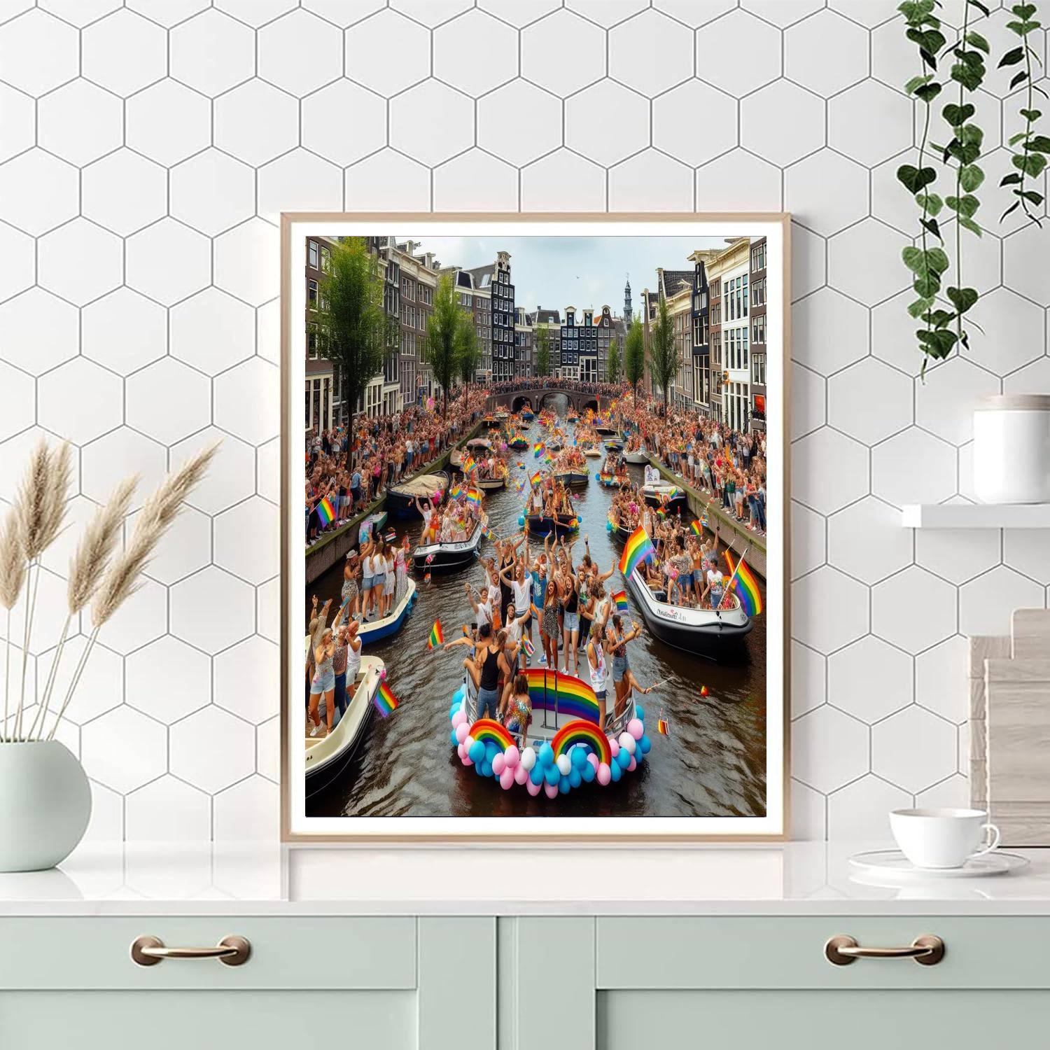 Pride Parade - Netherlands Paint By Numbers Kits