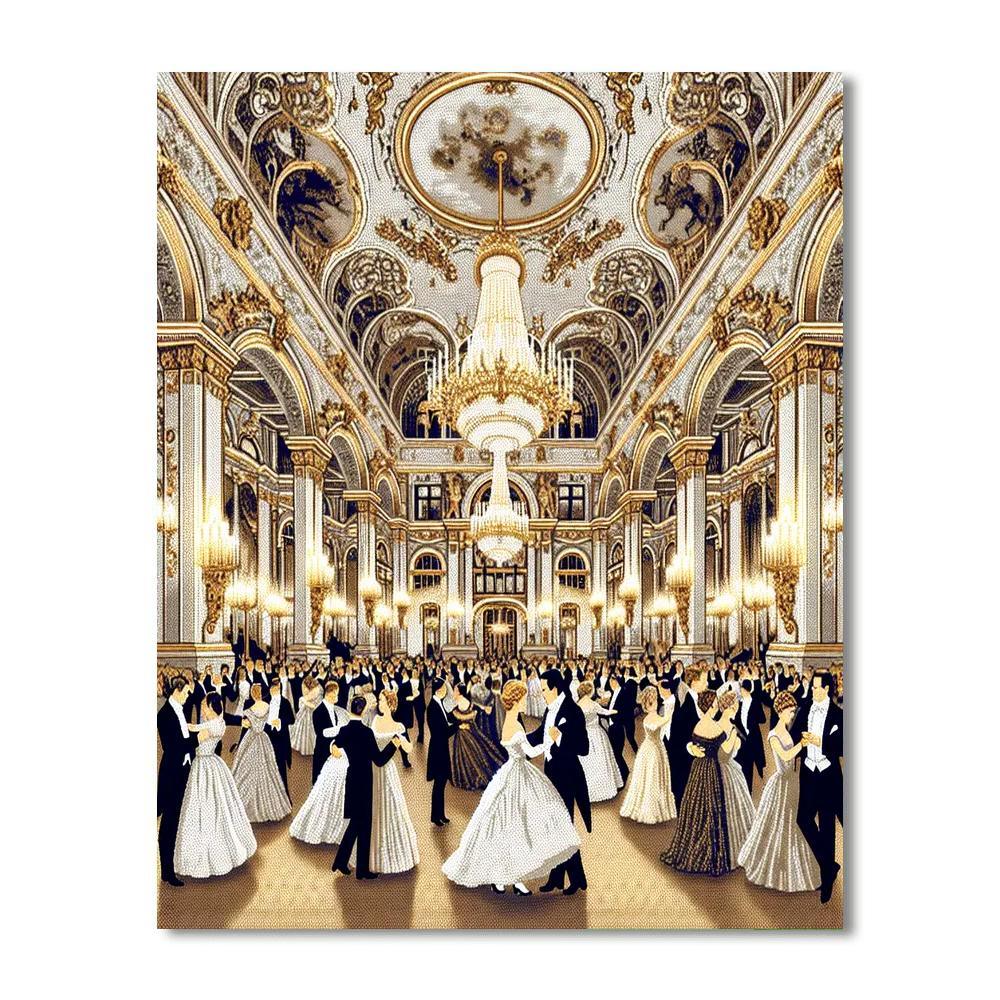 Vienna Ball Season - Austria Painting Number Kit