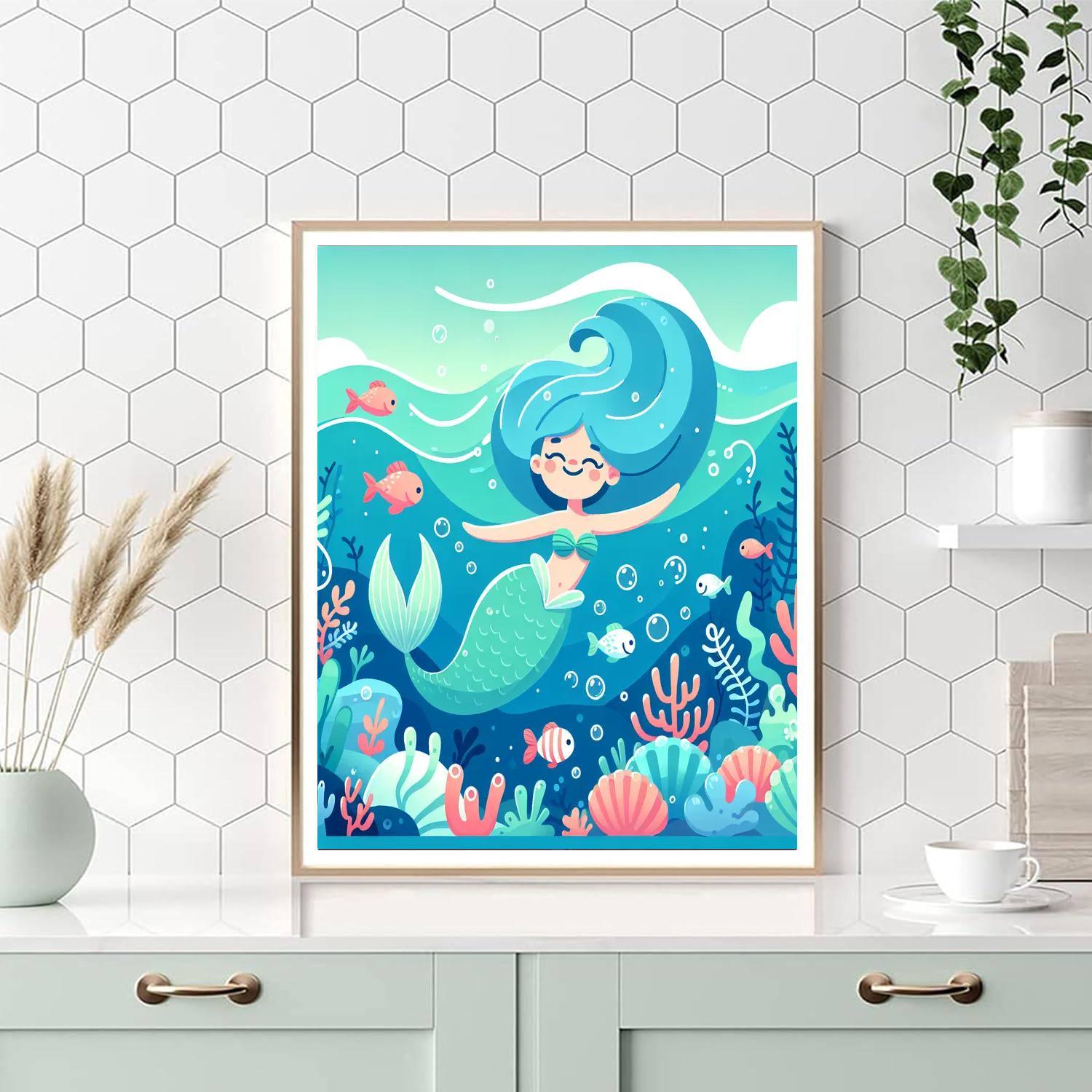 Mermaid's Ocean Journey Painting By Numbers Kit
