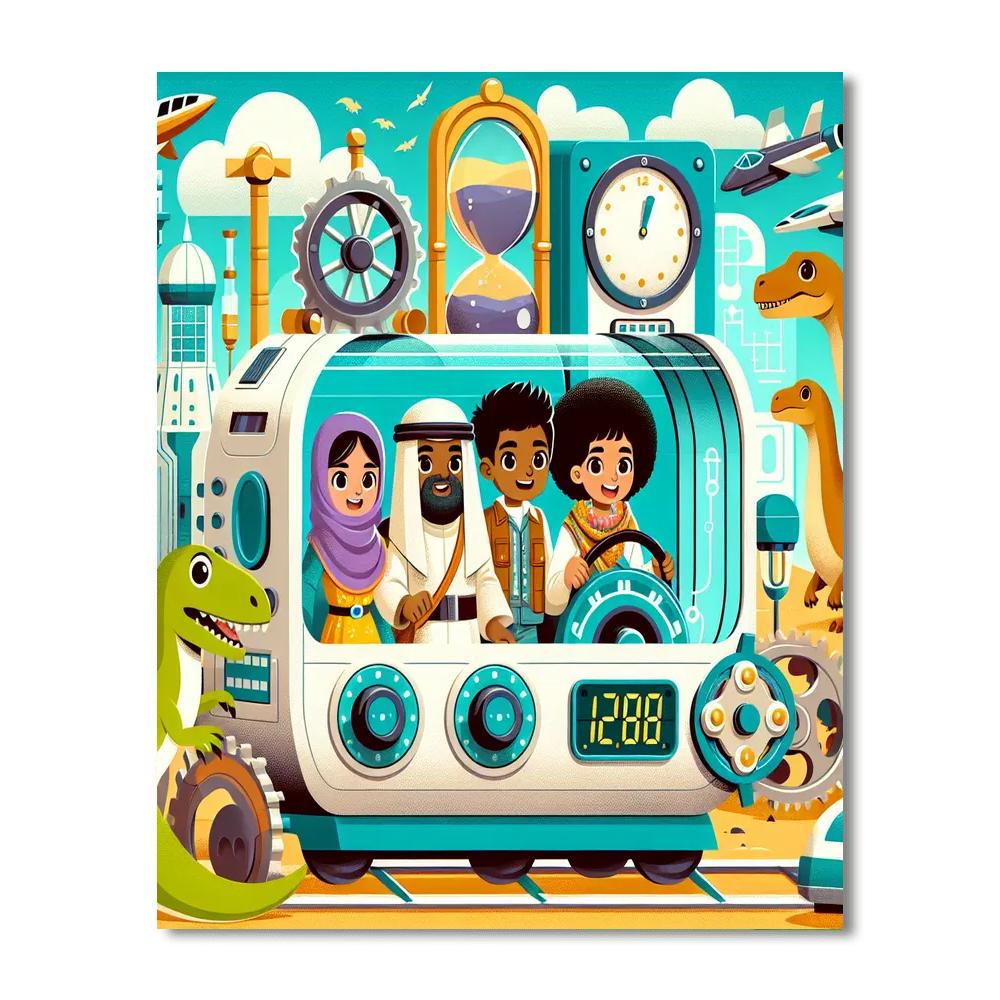 Time Travel Safari Paint By Numbers