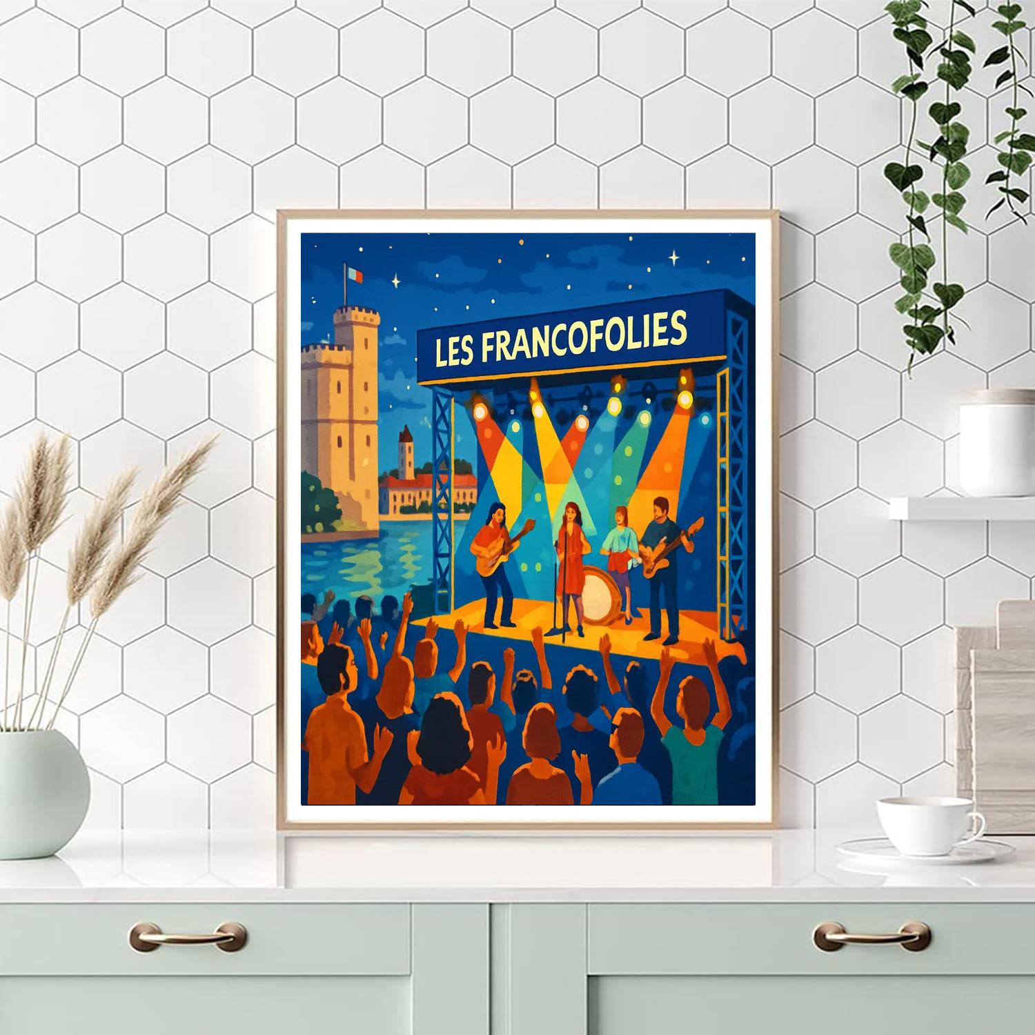 Les Francofolies - France Paint By Numbers Kits