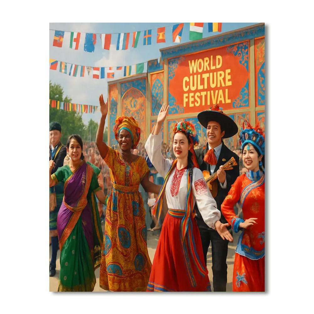 World Culture Festival Numbered Painting Kits