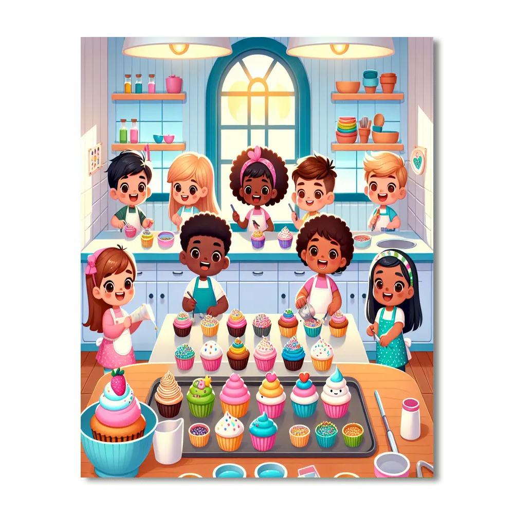 Creative Cupcake Kitchen Paint By Number