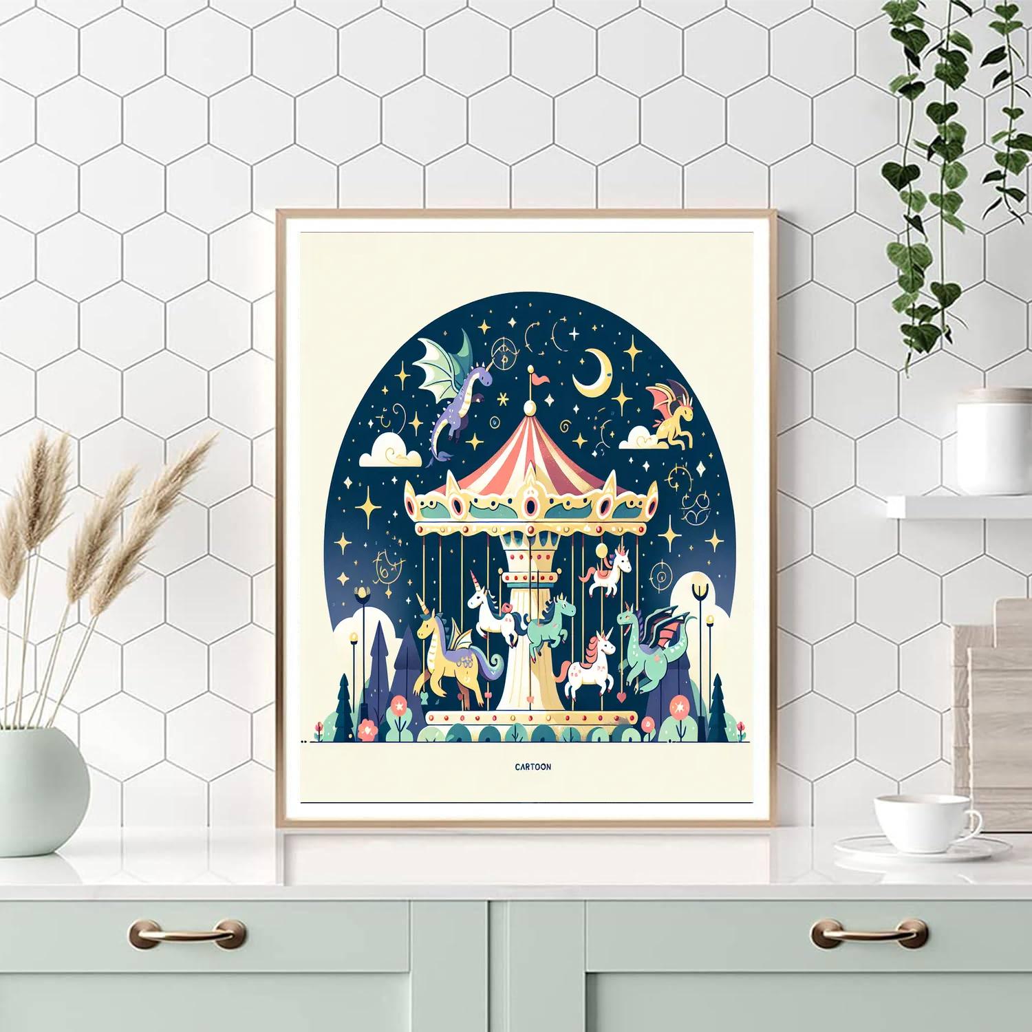 Stardust Carousel Paint By Numbers Art