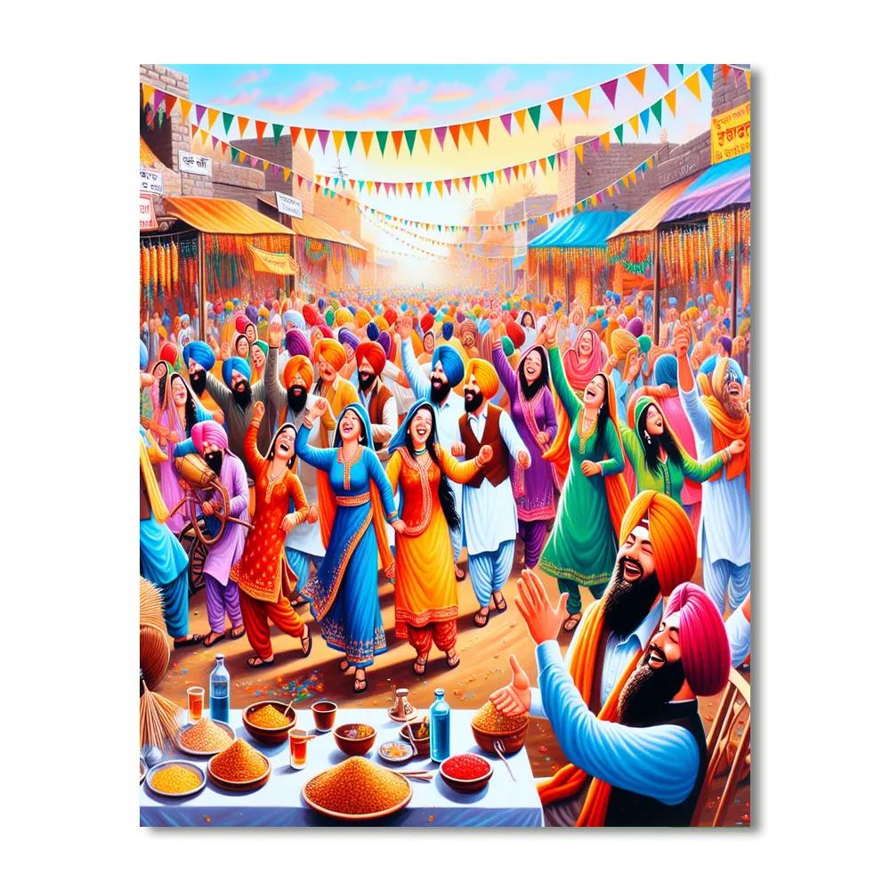 Vaisakhi - India Paint By Numbers Kits