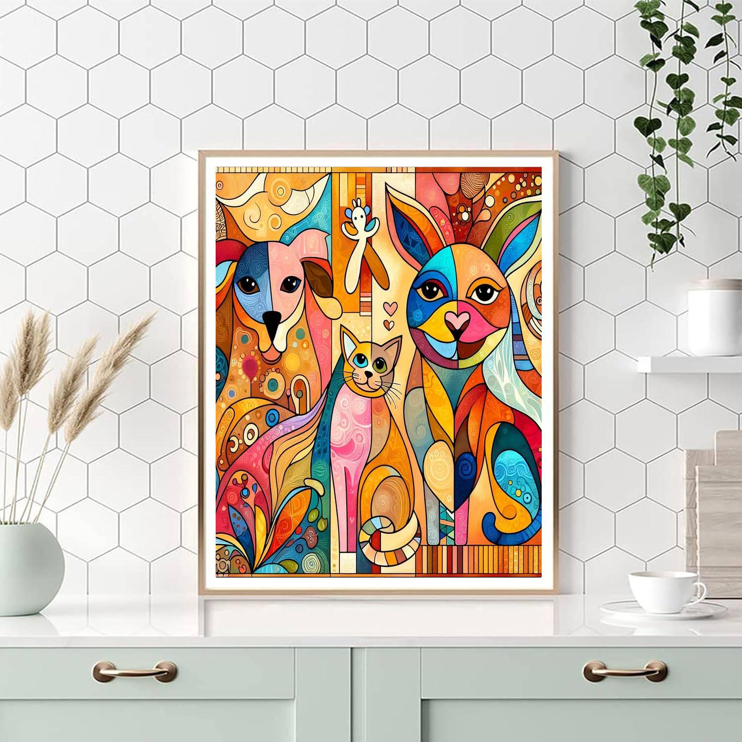 Artistic Pet Portraits Paint By Numbers Art