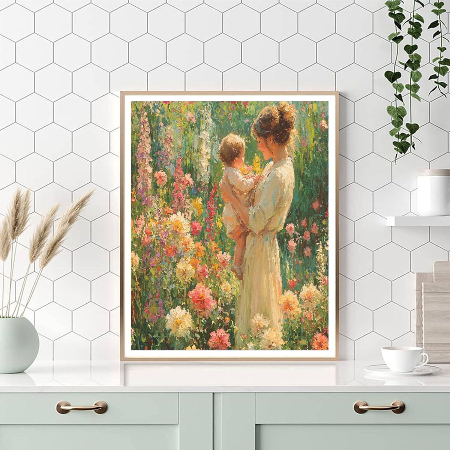 A Mother's Love In Bloom Paint By Color