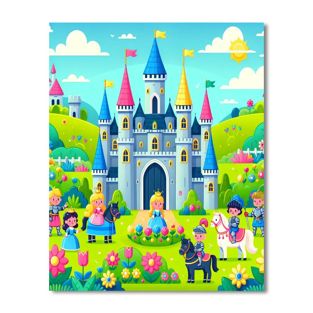 Enchanting Castle Tales Number Painting