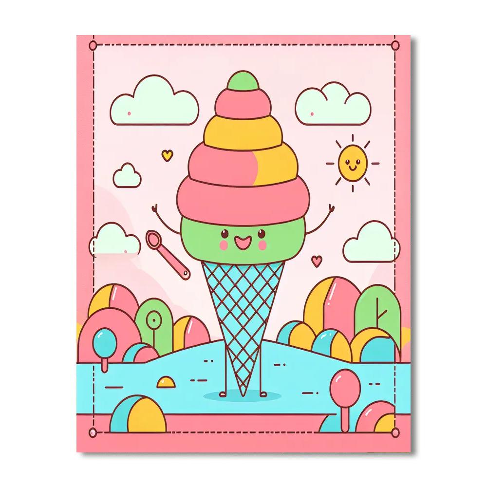 Ice Cream Dreams Paint By Number