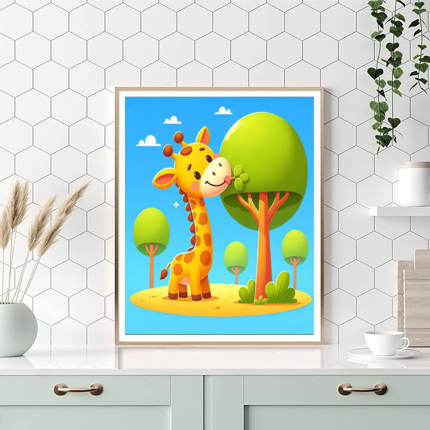 Doodle Giraffe Paint By Numbers Kits